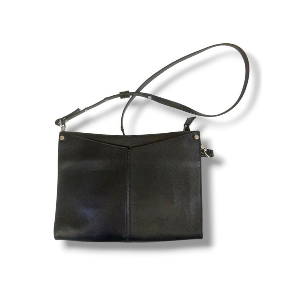 Treasure and Bond Black Leather Envelope Shoulder Cross Body Bag Moto Nordstrom